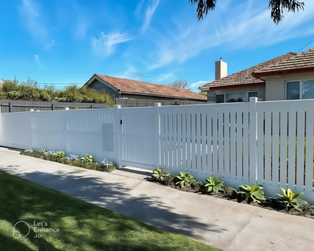 White Aluminium Fence